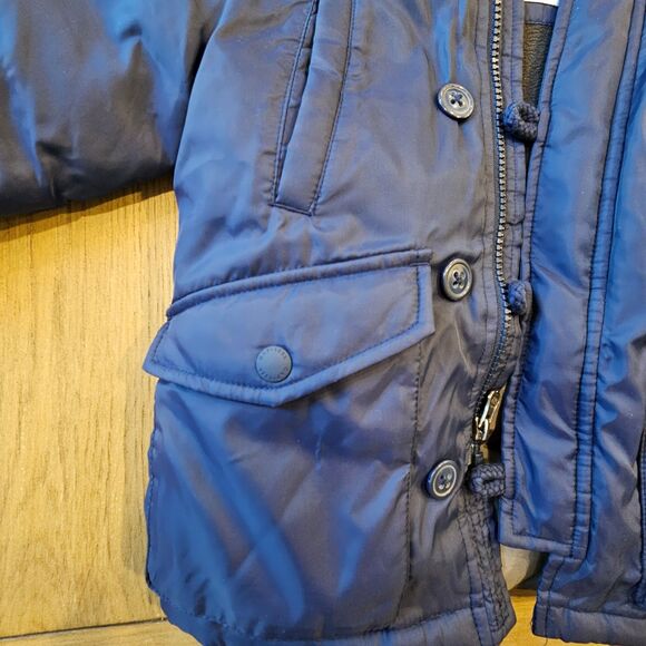 GAP Blue Water Resistant Jacket With Hood Toddler Boys 2T - Picture 2 of 10